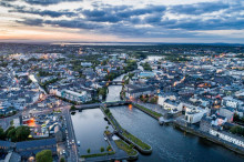Aerial-View-Galway-River-bridges-220